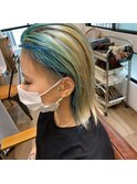 ブルーグリーンデザインカラー