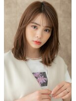 カバーヘア ブリス 上尾西口店(COVER HAIR bliss)&nbsp;サイドバング艶感センター分けボブディ311Z上尾10代20代30代!