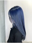 【キラキラ☆】顔まわりレイヤー×ネイルブルー/新出奈津樹