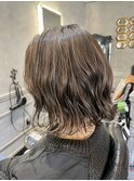 大人可愛いハイライトカラー/ボブ