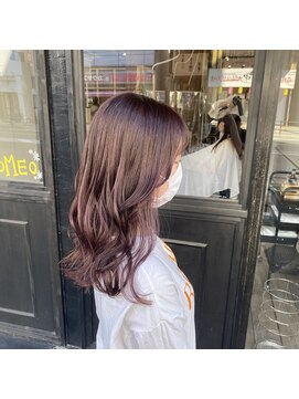 イオエ 岡本(ioe) イメチェン/フルバング/似合わせ/レッドブラウン/デジタルパーマ