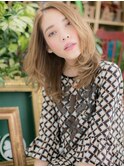 大人かわいいシャギーベージュ春パーマh2戸田公園10代20代30代