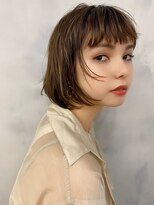 ビオ アンド ネイチャー 恵比寿(Bio & Nature)&nbsp;ステップボーンカットでオシャレに！フルバングミニボブ