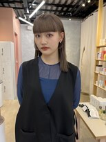 アマーク(a mark)&nbsp;【小川　結女花】水素カラー透明感グレージュ