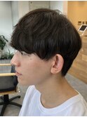 ビジネスショートメンズマッシュツイストパーマツーブロック