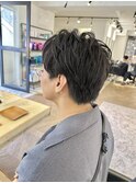ビジネスヘア就活ヘアツーブロック刈り上げフェードメンズ