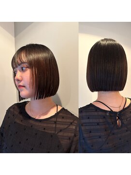 ガーランド (Garland) 切りっぱなしボブ/シースルーバング/前髪/原宿神宮前