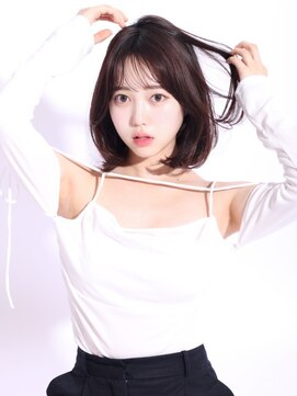 ヘアメイク アース 本庄早稲田店(HAIR & MAKE EARTH) ベージュブラウンレイヤー_顔周りレイヤー_ナチュラルカラー