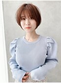 say.原田美千留　丸みショート　ショートボブ　暖色カラー
