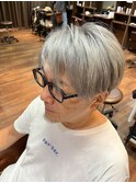 イケおじグレイヘア×イケオジ×スパイキーショート
