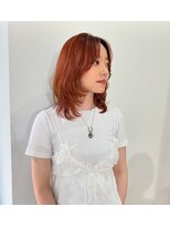 ニコフクオカヘアーメイク(NIKO Fukuoka Hair Make)&nbsp;【NIKO】オレンジカラー/レイヤーカット/くびれレイヤー