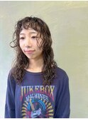 カジュアルロングパーマ
