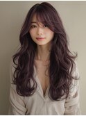 ★暗めカラーグランマッシュフェイスフレーミングデザインカラー