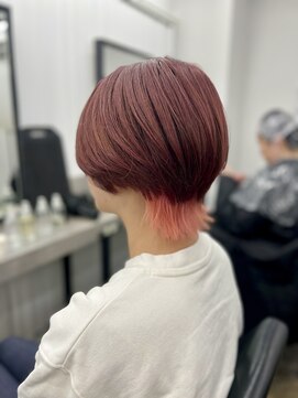 アドラ(ADLLA) ピンクブラウン/ペールピンク/インナーカラー