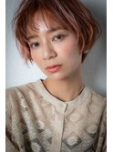 □透明感カラーオレンジベージュ小顔ショート415浦和20代30代