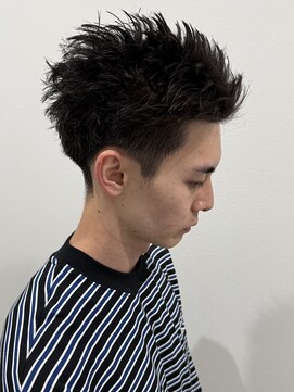 ヒュイル バイ ニアウ(Hwyl by Niau) メンズスパイキーショートボックスショートパーマ刈り上げ