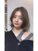 ミニウルフレイヤーカット顔周り前髪韓国ミディアムロング/銀座