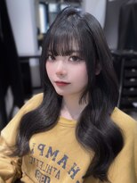 ワン バイ ジ エクト(One by The Ect) 【韓国風ヘア】姫カットレイヤー/韓国風巻き/くすみベージュ