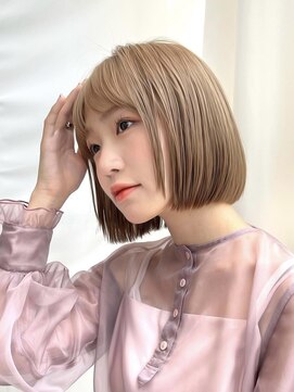 トイロ 中目黒(Toiro) 首が綺麗に見える切りっぱなしボブ