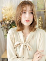 カバーヘアアンドスパ ブリス 浦和(COVER HAIR&SPA bliss)&nbsp;ハイトーンカラー透けバングくびレイヤーc7浦和10代20代30代