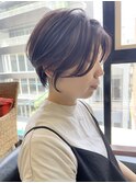 NUDEハンサムショート 大人ショートボブ フェザーショート
