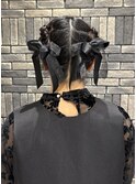 TOKIO ショートヘアのカチモリアレンジ ヘアセット