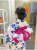 シニヨンヘアアレンジ