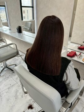 キング 梅田店(K!ng) 縮毛矯正髪質改善ハイライトレイヤーカット梅田美容室エクステ
