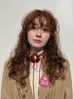 サニーズ(SUNNY'S by CONKS) オレンジカラー×ロングレイヤーパーマ風セット