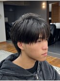 MEN'S HAIR/シースルー/マッシュウルフ/センターパート/表参道駅