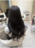 ブルーブラック、グレーブラック、レイヤーカット