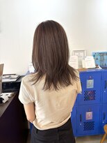 ラック 津田沼(LUCK)&nbsp;レイヤーカット/韓国/ブリーチなしグレージュ/似合わせカット