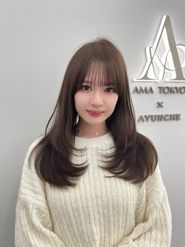 アマトウキョウ アユンチェ(AMA TOKYO×AYUNCHE) 韓国スタイル/ナチュラルくびれへア_くびれ巻き_レイヤーカット