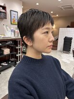 ルックアット(Look at)&nbsp;【Look at】レイヤーボブ似合わせカット着物ヘアダークアッシュ