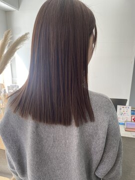 2195ヘアー 世田谷代田(2195hair) 地毛風カラー/地毛風ストレート/髪質改善/くすみベージュ