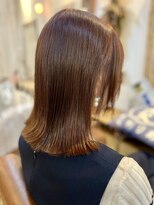 クオリア(QUALIA)&nbsp;大人可愛い切りっぱなしボブ×艶感ピンクベージュ/髪質改善柏