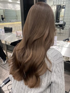 サンクプロジェクト(cinq PROJECT) ミルクチョコレートモカラテブラウンベージュハッシュボブカット