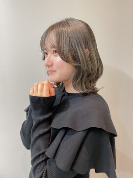 シアアルン 新小岩店(SHEER alun) ◆【透明感◎】オリーブボブ×オージュア【新小岩】