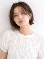 ミロアヴィタ 平尾(miroa vita)&nbsp;前髪カット レイヤーカット ボブ 20代 ベージュカラー