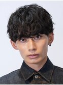 渋谷メンズパーマ波巻きツイストスパイラルパーママッシュヘア