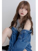 イングローブ 千鳥町店(Ingrove)&nbsp;透け感ミルクティーベージュ×ゆるふわ韓国ロング