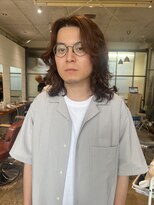リンネ(Lin'ne)&nbsp;強すぎないメンズのニュアンスミディアムパーマ