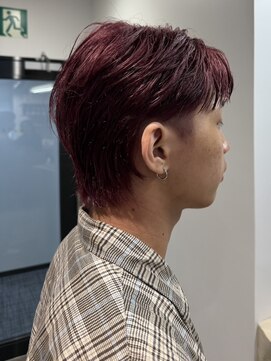 メンズカラー ウォルト 名駅店(walt) 鮮やかチェリーレッド