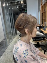 アルトル 池袋2nd(altru)&nbsp;◇大人40代50代60代ショートボブ丸みショート白髪ぼかし