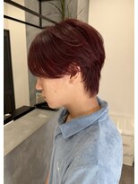 ネクストフォーヘアー(NEXT for hair)&nbsp;メンズカラー　ボルドー　ラウンドマッシュ　2way