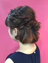 ヘアセットサロン アッシュ 神戸三宮(Ash)&nbsp;ツイストハーフアップ☆ショートヘア