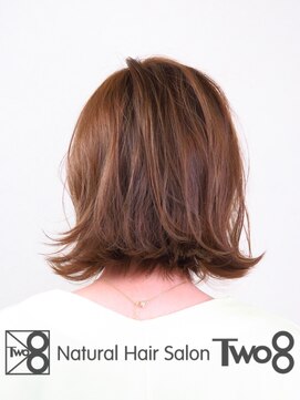 トゥーエイト(Two8) 外ハネ系ボブ☆バレイヤージュ/ショート/白髪ぼかし