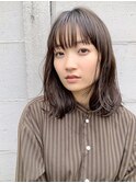 【mee.】ハセガワヒトシ　揺れるツヤブラウン　ロブ☆表参道