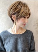 30、40代にオススメ☆シャンパライト×絶壁解消ショート