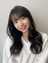 バイオレット 栄店(Violet)&nbsp;根元パーマでふんわりカーリーアッシュブラックヘア♪（Nー8）